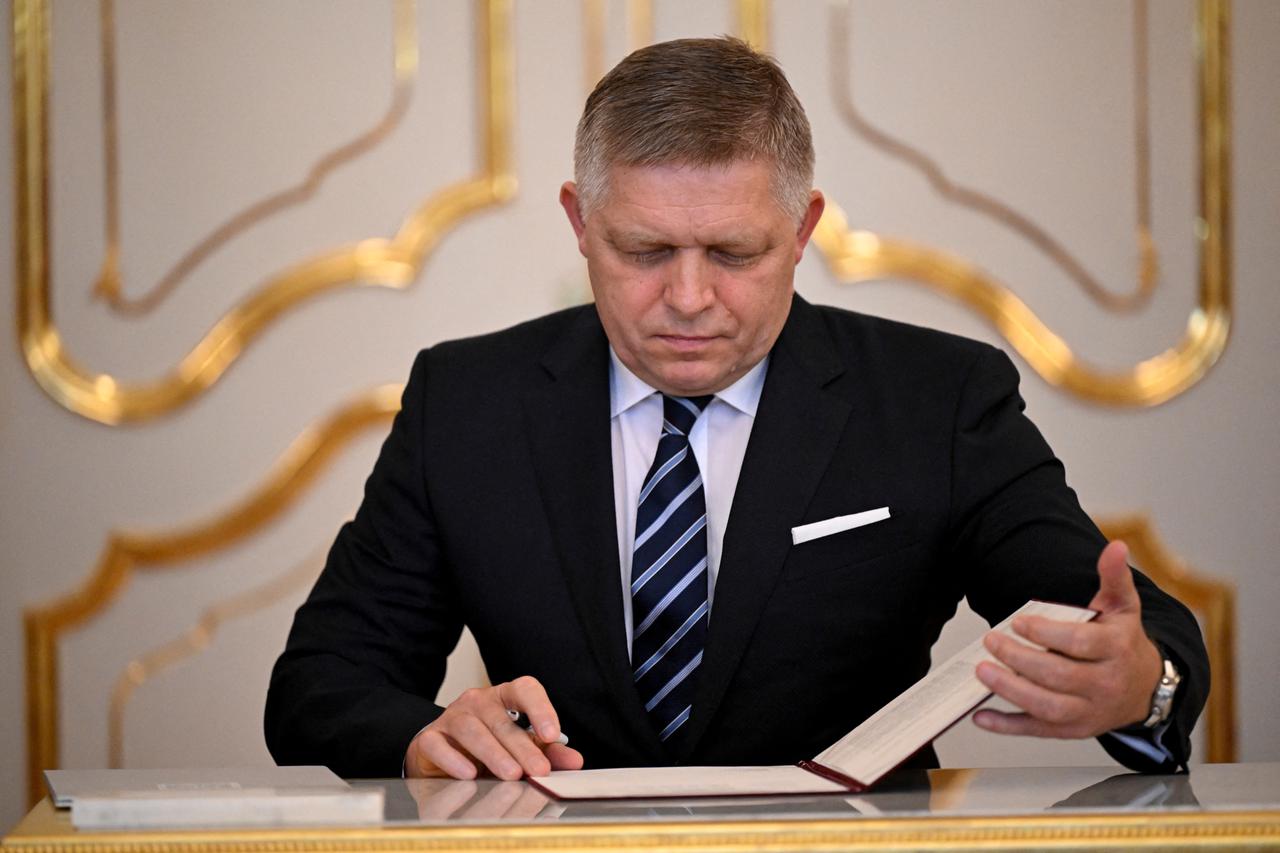 Slovakia's cabinet inauguration, in Bratislava